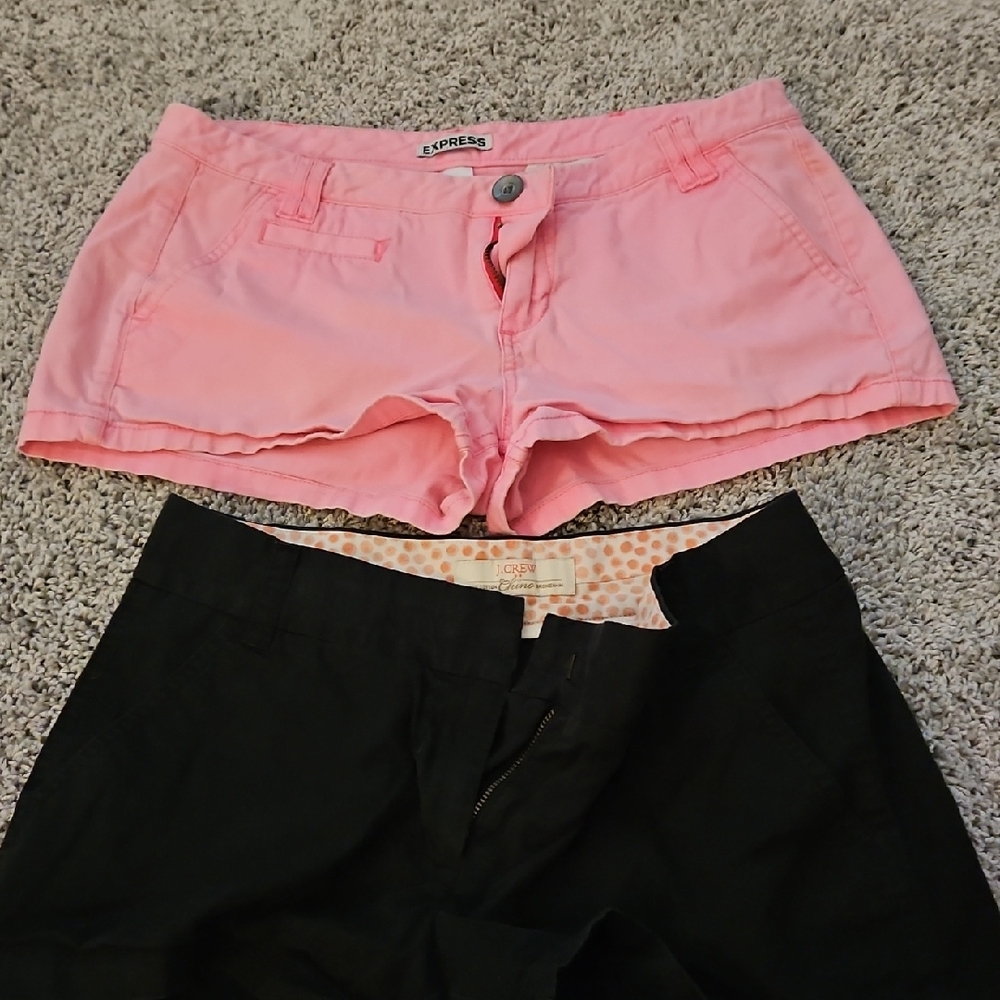 Express Pink High Waist Short Shorts